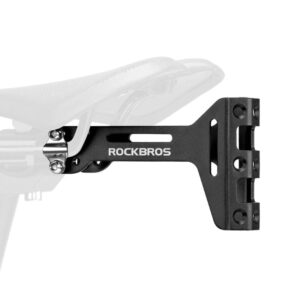 Adapter koszyka na bidon Rockbros 31210003001 pod siodełko aluminiowy - czarny