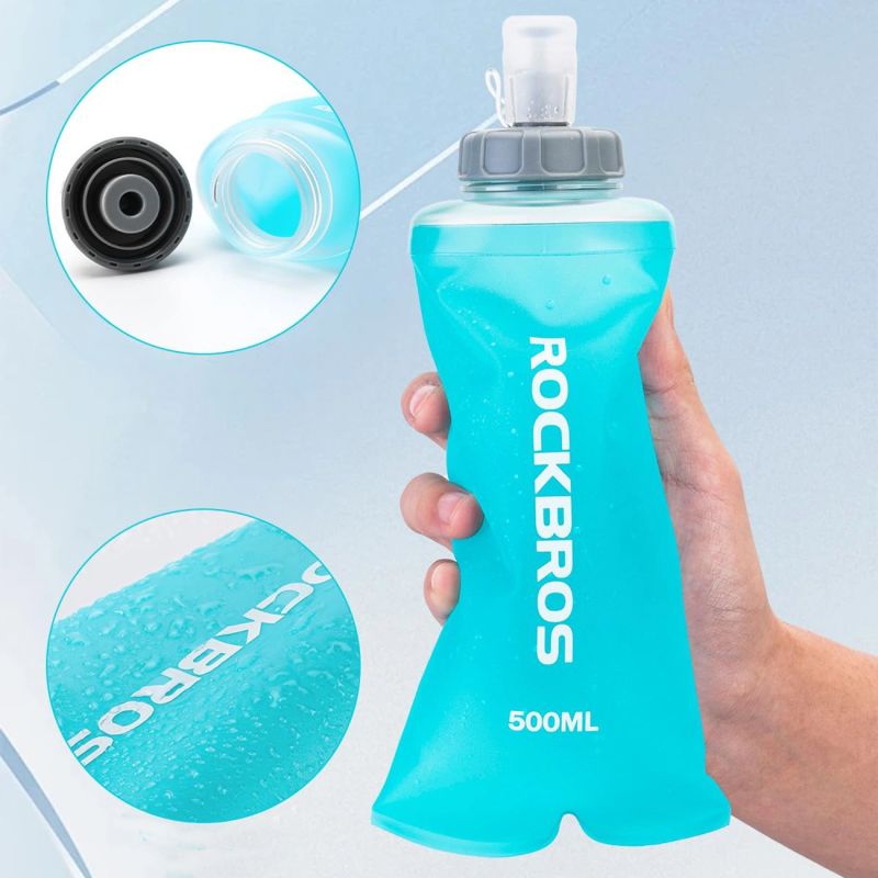 Bukłak Rockbros 35210027001 soft flask miękki bidon do biegania 500 ml - jasnoniebieski - obrazek 3