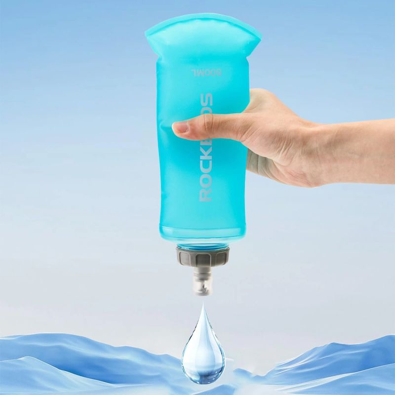 Bukłak Rockbros 35210027001 soft flask miękki bidon do biegania 500 ml - jasnoniebieski - obrazek 7