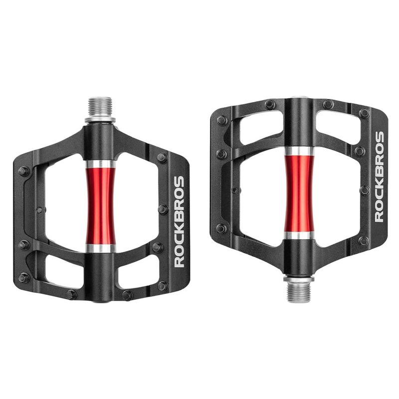 Pedały rowerowe Rockbros 2020-12CBK platformowe aluminiowe - czarne