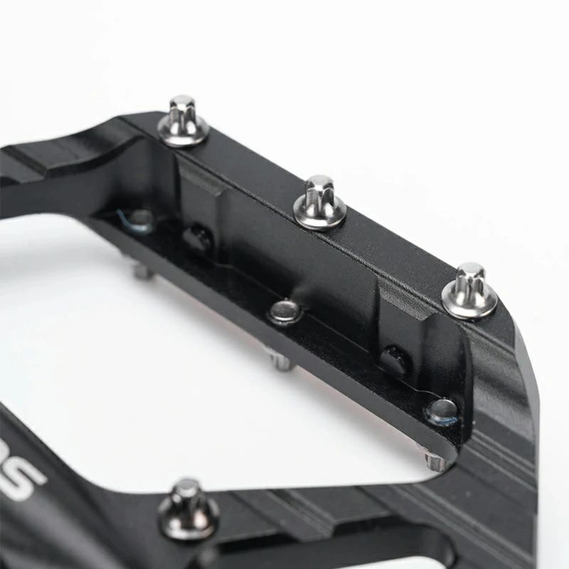 Pedały rowerowe Rockbros C700 platformowe odblaskowe aluminiowe - czarne - obrazek 5