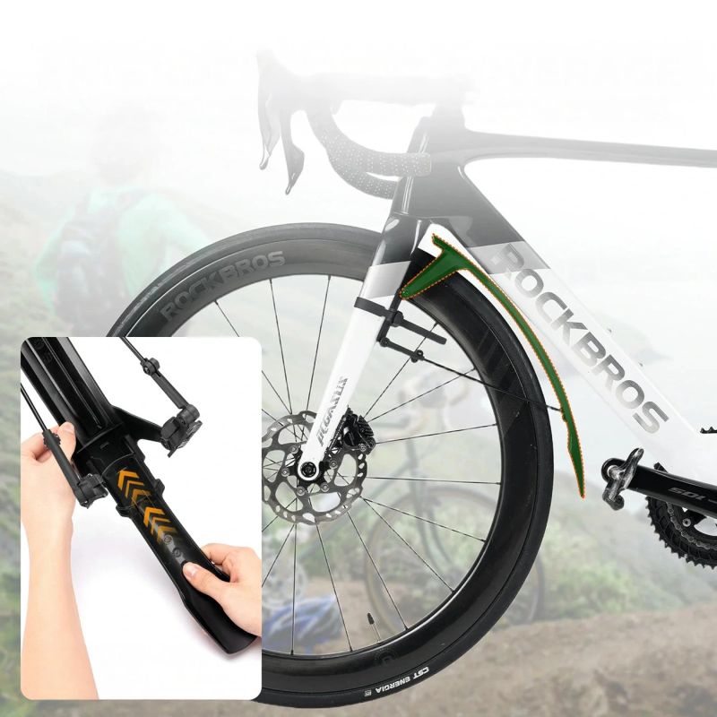 Błotniki rowerowe Rockbros FK-892 terenowe regulowane - czarne - obrazek 7