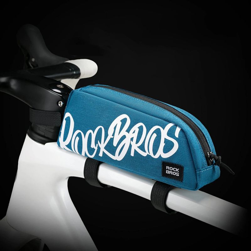 Torba rowerowa Rockbros G009 Flash Journey na górną rurę 0.8 l - niebieska - obrazek 5
