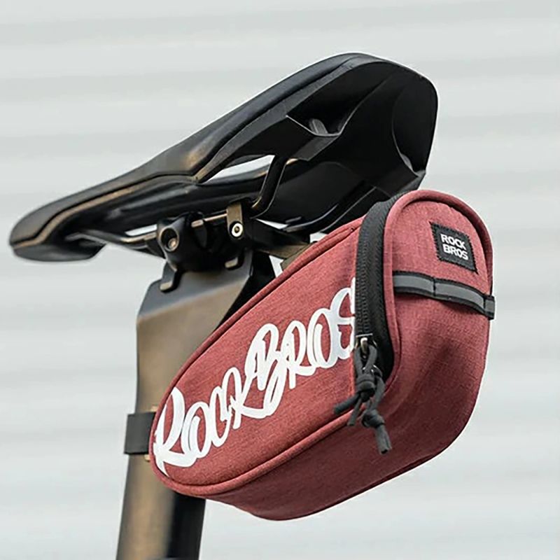 Torba rowerowa Rockbros G007 Flash Journey podsiodłowa 0.8 l - czerwona - obrazek 3