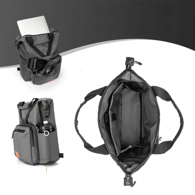 Plecak Rockbros H43 do roweru składanego Brompton - szary - obrazek 2