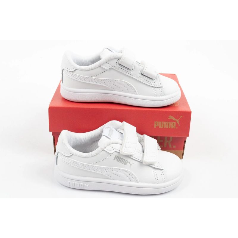 Puma buty sportowe dziecięce Smash 3.0 sneakersy niemowlęce skórzane - obrazek 9
