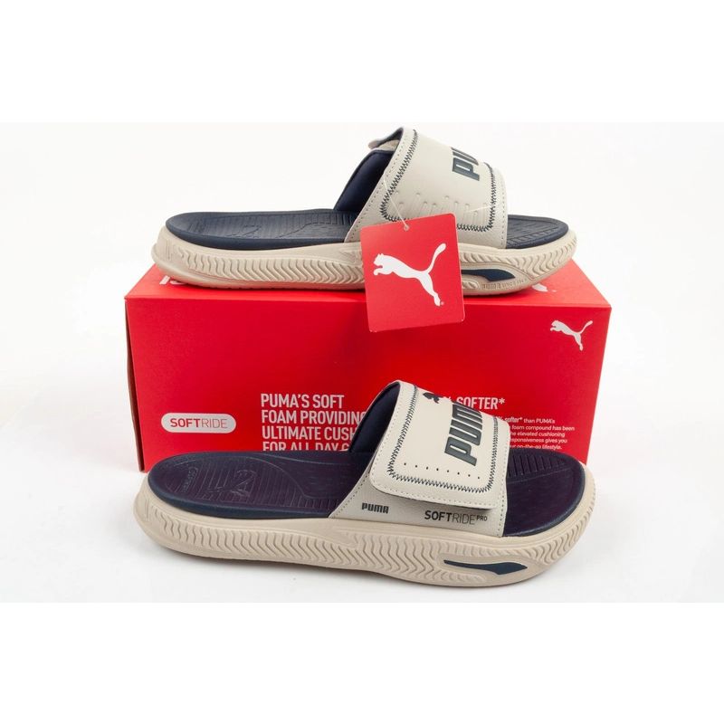 Puma buty klapki męskie laczki SoftridePro Slide chłopięce wygodne - obrazek 10