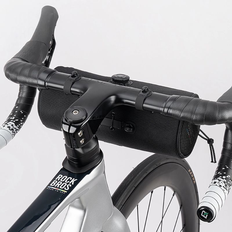 Torba rowerowa Rockbros TL002 ROAD TO SKY 1,5 l na kierownicę wodoodporna - czarna - obrazek 5