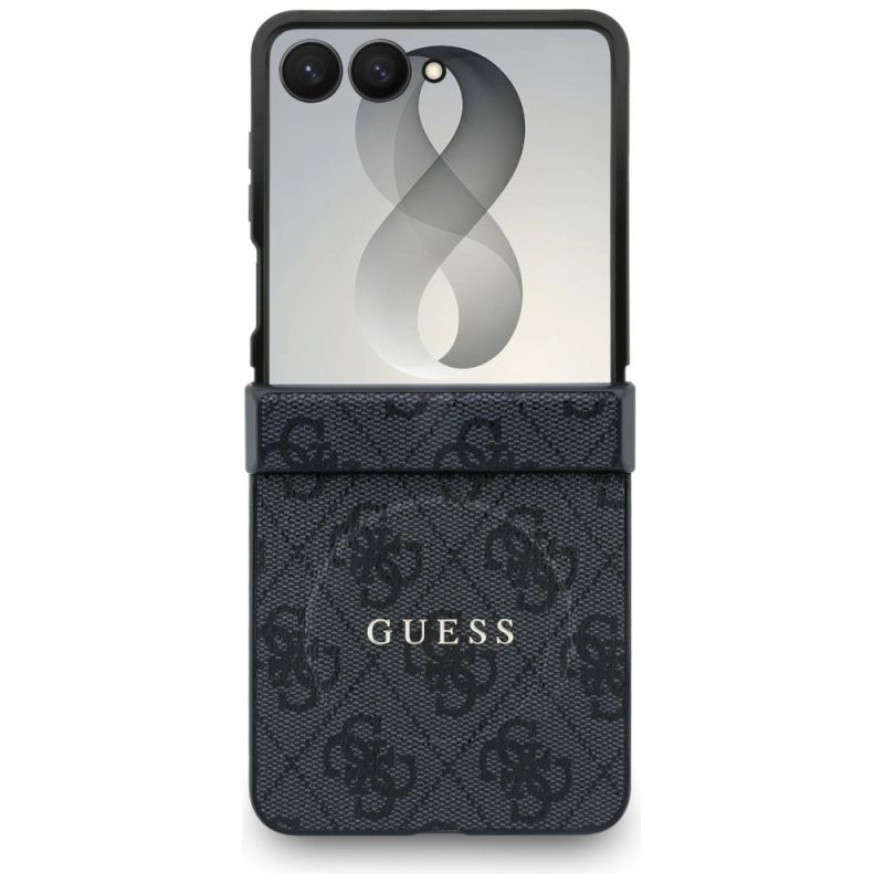 Etui Guess 4G Classic MagSafe na Samsung Galaxy Z Flip 8 - czarne - obrazek 2