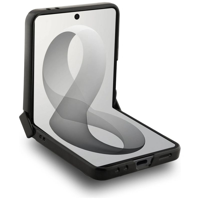 Etui Guess 4G Classic MagSafe na Samsung Galaxy Z Flip 8 - czarne - obrazek 4