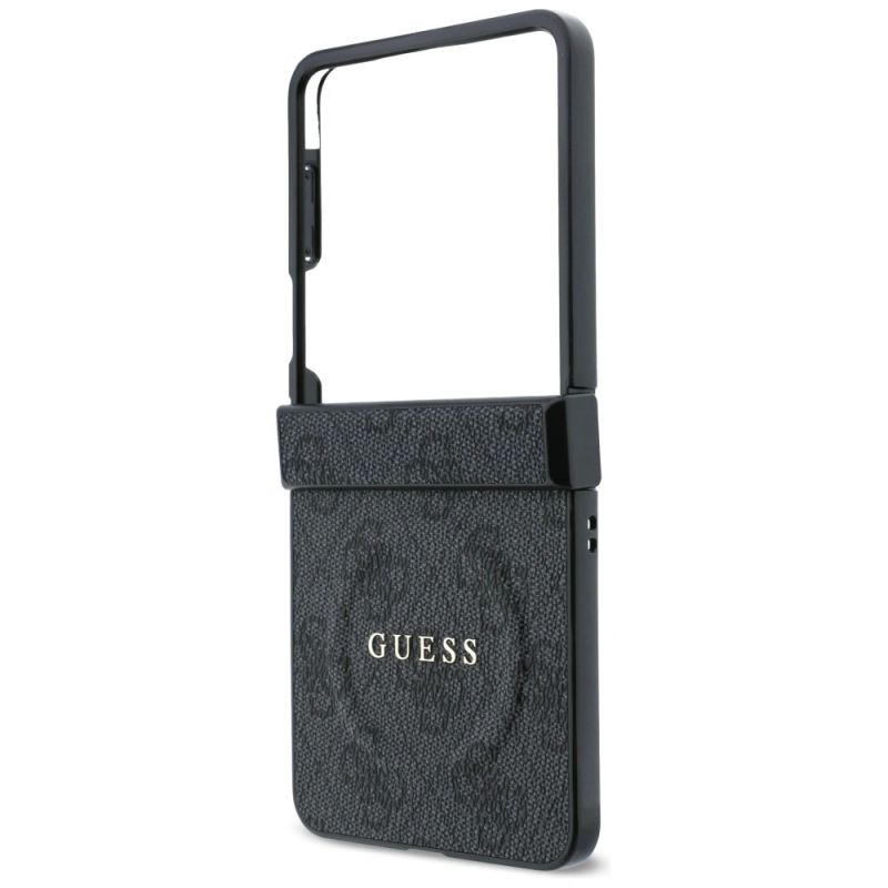 Etui Guess 4G Classic MagSafe na Samsung Galaxy Z Flip 8 - czarne - obrazek 5