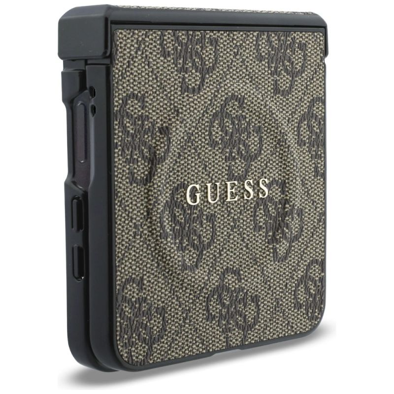 Etui Guess 4G Classic MagSafe na Samsung Galaxy Z Flip 8 - brązowe - obrazek 7