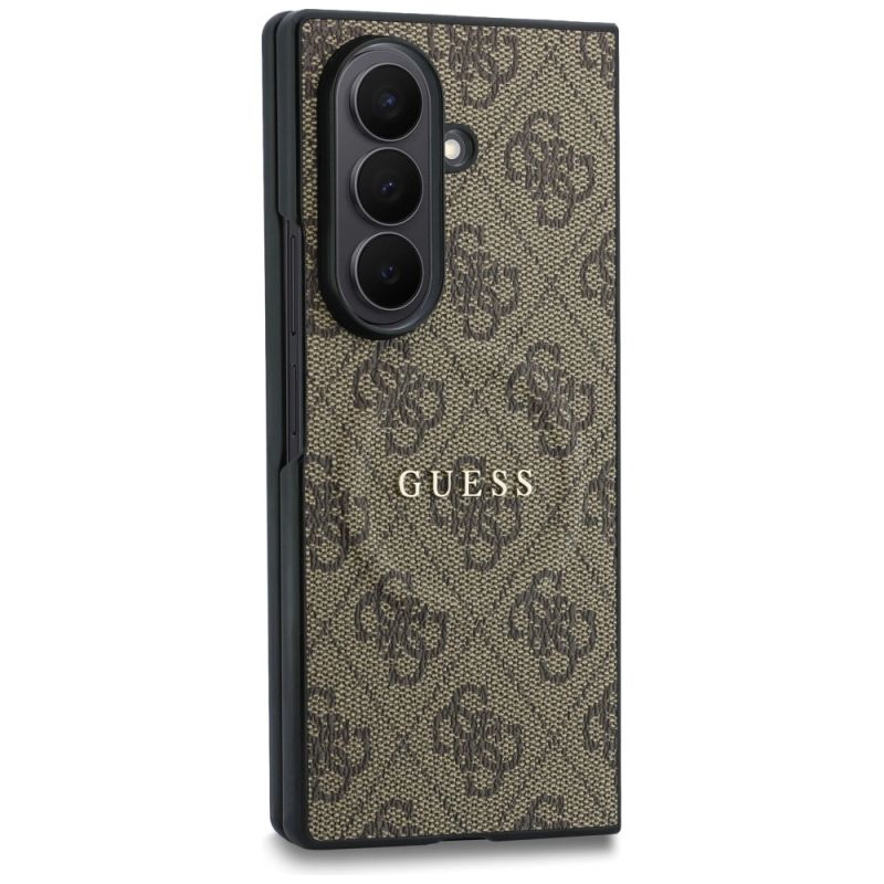 Etui Guess 4G Classic MagSafe na Samsung Galaxy Z Fold 8 Ultra - brązowe - obrazek 3