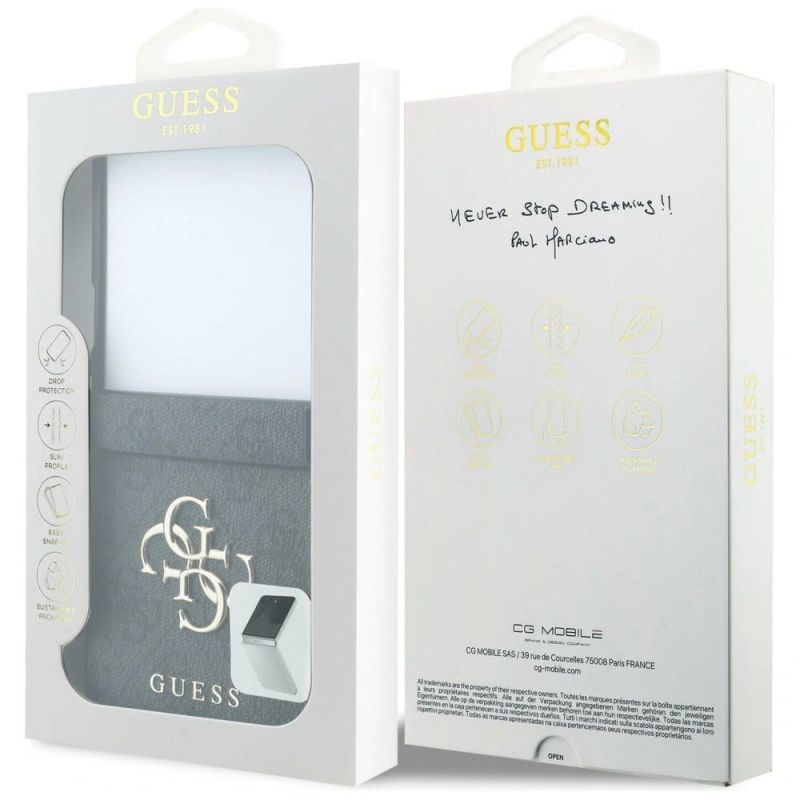Etui Guess Big 4G Logo na Samsung Galaxy Z Flip 8 - czarne - obrazek 8