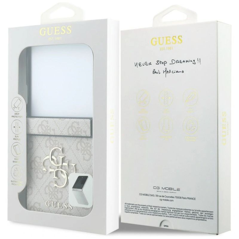 Etui Guess Big 4G Logo na Samsung Galaxy Z Flip 8 - różowe - obrazek 7