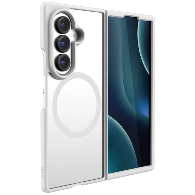 Etui UNIQ Veren AF Magclick Charging na Samsung Galaxy Z Flip 8 - białe - obrazek 2