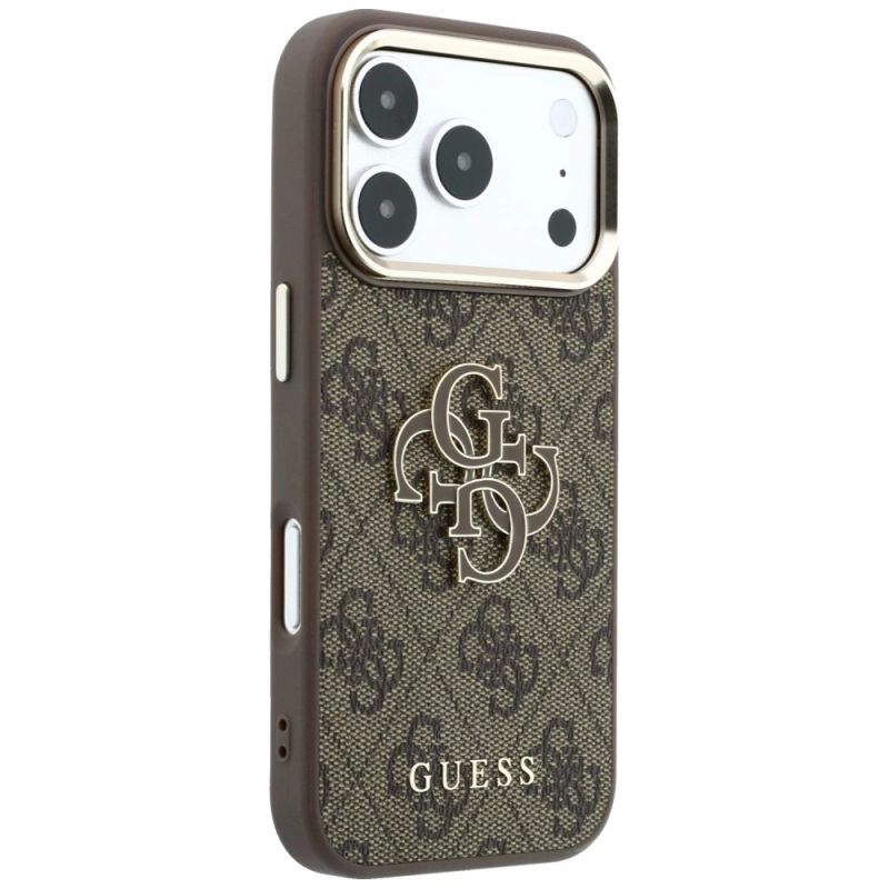 Etui Guess 4G & Big Resin Logo na iPhone 17 Pro / 18 Pro - brązowe - obrazek 4