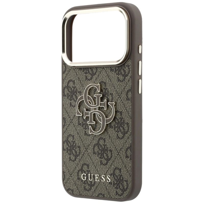 Etui Guess 4G & Big Resin Logo na iPhone 17 Pro / 18 Pro - brązowe - obrazek 6