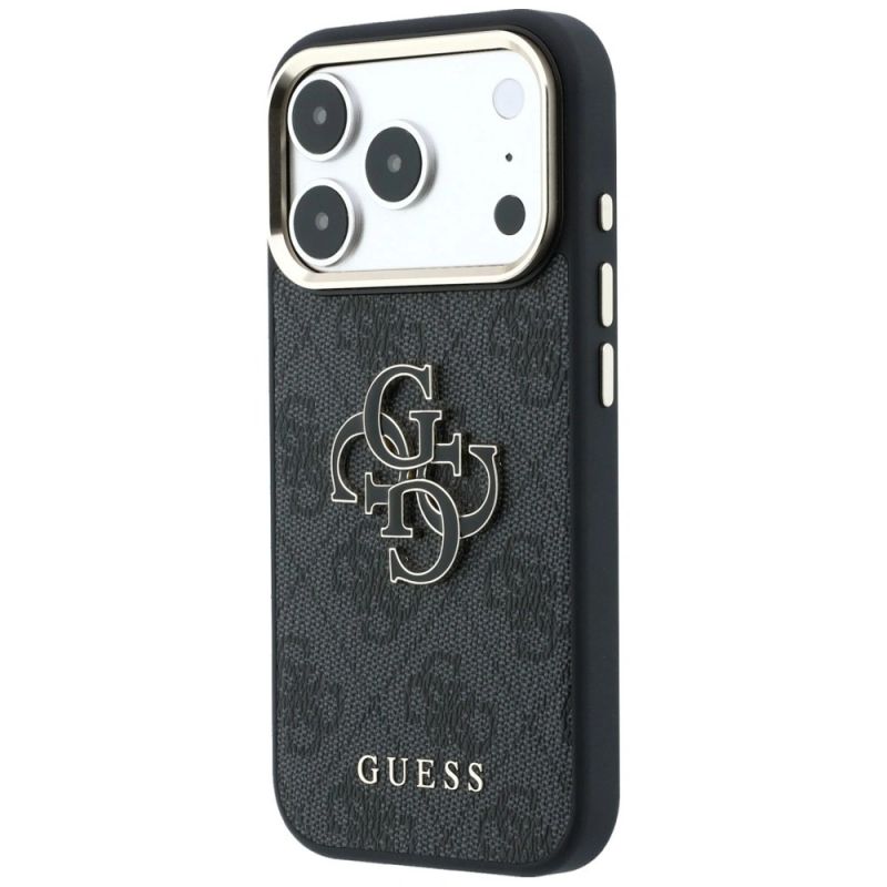 Etui Guess 4G & Big Resin Logo na iPhone 17 Pro Max / 18 Pro Max- czarne - obrazek 2