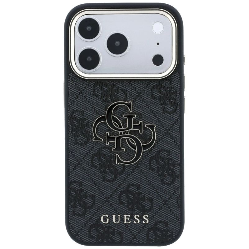 Etui Guess 4G & Big Resin Logo na iPhone 17 Pro Max / 18 Pro Max- czarne - obrazek 3