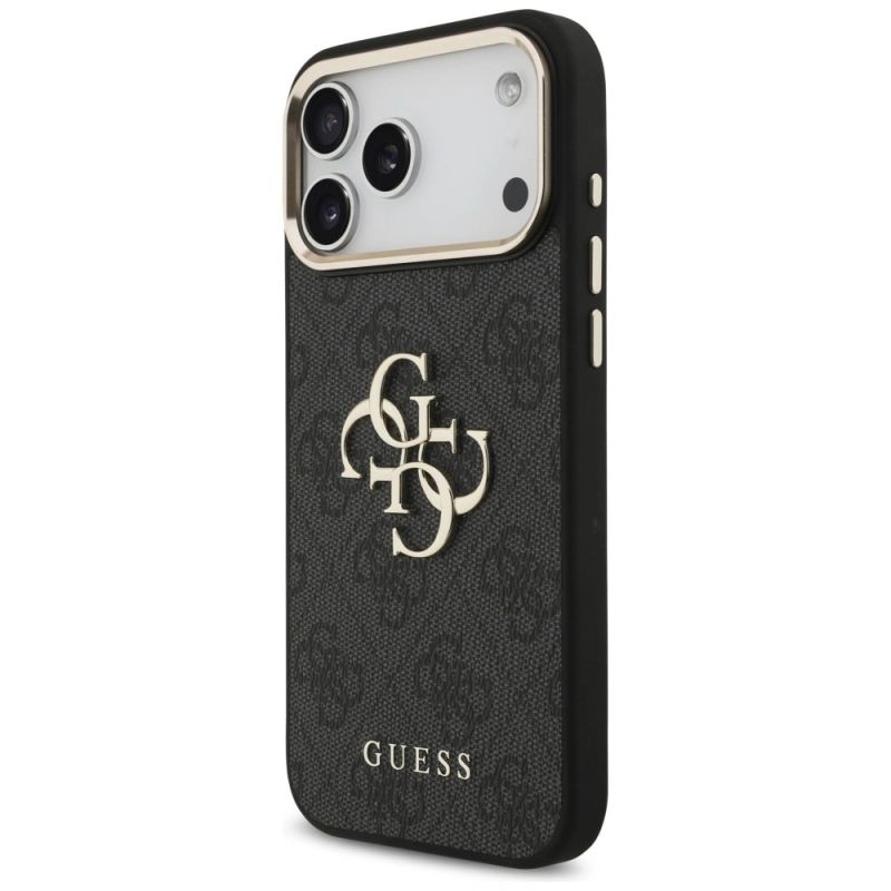 Etui Guess 4G Big 4G Classic Logo na iPhone 17 Pro Max / 18 Pro Max - czarno-złote - obrazek 2