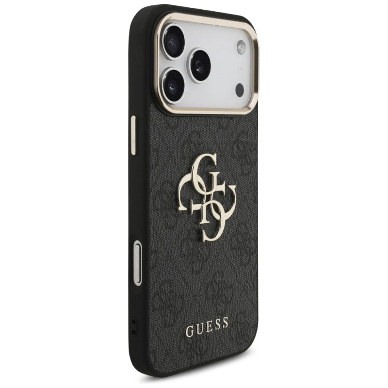 Etui Guess 4G Big 4G Classic Logo na iPhone 17 Pro Max / 18 Pro Max - czarno-złote - obrazek 4