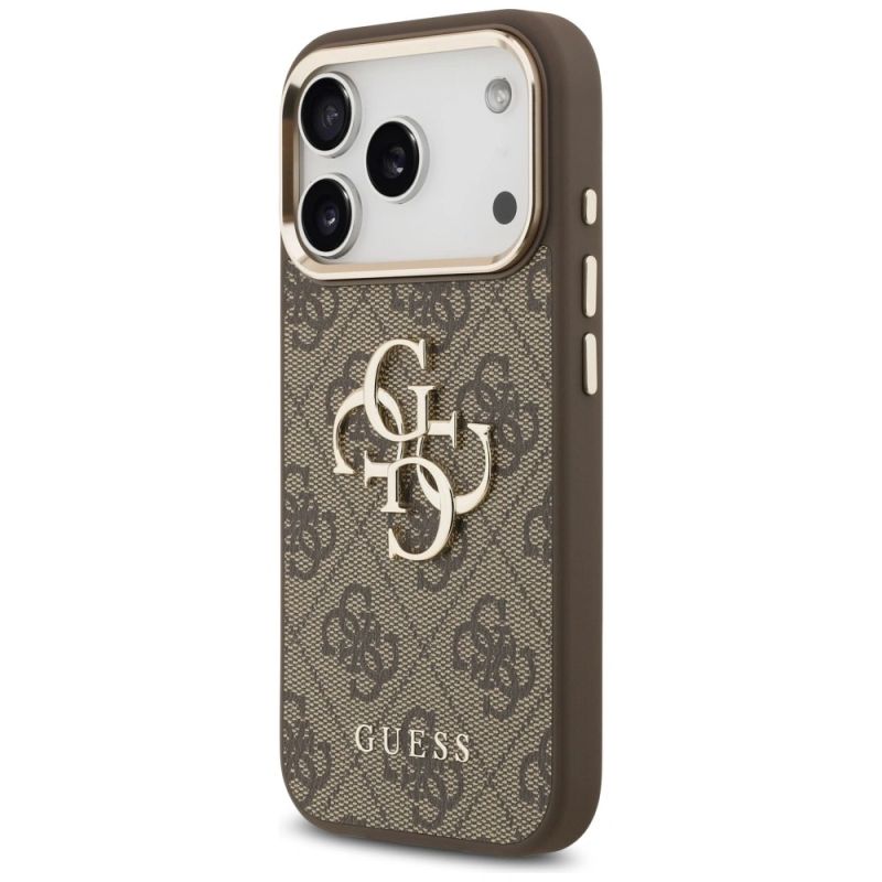 Etui Guess 4G Big 4G Classic Logo na iPhone 17 Pro / 18 Pro - brązowo-złote - obrazek 2