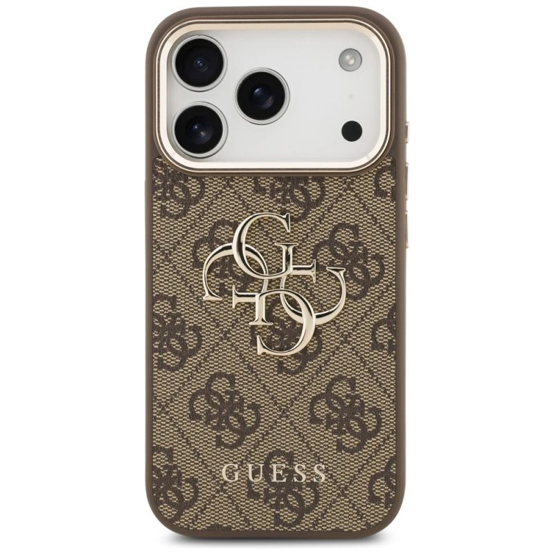Etui Guess 4G Big 4G Classic Logo na iPhone 17 Pro / 18 Pro - brązowo-złote - obrazek 3