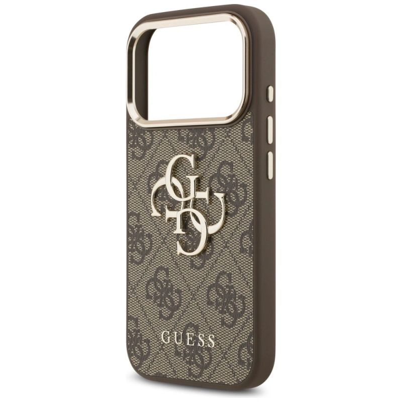Etui Guess 4G Big 4G Classic Logo na iPhone 17 Pro / 18 Pro - brązowo-złote - obrazek 6