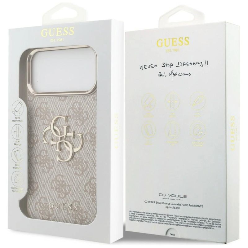 Etui Guess 4G Big 4G Classic Logo na iPhone 17 Pro Max / 18 Pro Max - różowo-złote - obrazek 8