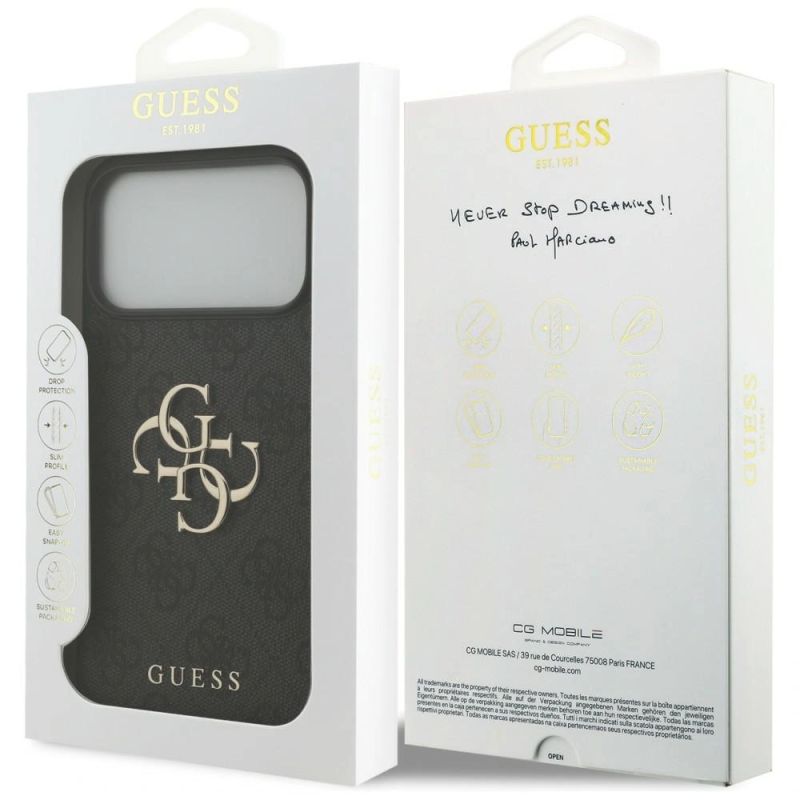 Etui Guess 4G Big Logo na iPhone 17 Pro Max / 18 Pro Max - czarne - obrazek 8