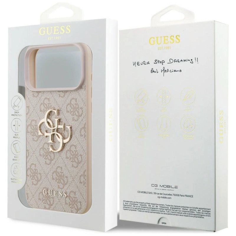 Etui Guess 4G Big Logo na iPhone 17 Pro Max / 18 Pro Max - różowe - obrazek 8