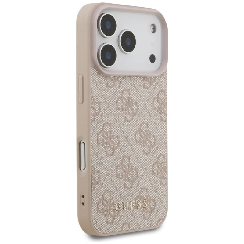 Etui Guess 4G Classic na iPhone 17 Pro / 18 Pro - różowe - obrazek 4
