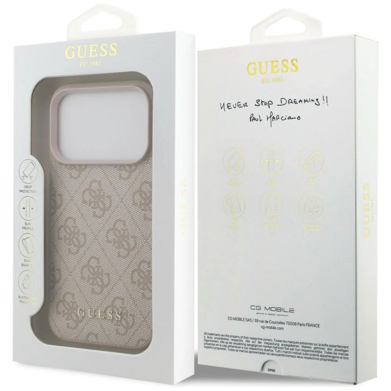 Etui Guess 4G Classic na iPhone 17 Pro / 18 Pro - różowe - obrazek 8