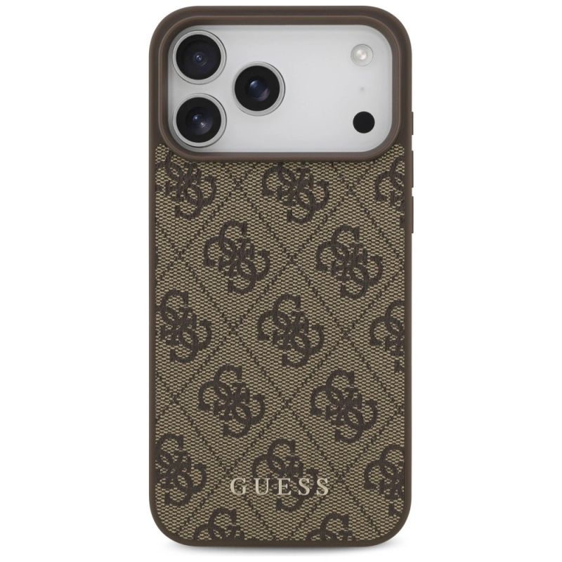 Etui Guess 4G Classic na iPhone 17 Pro Max / 18 Pro Max - brązowe - obrazek 3
