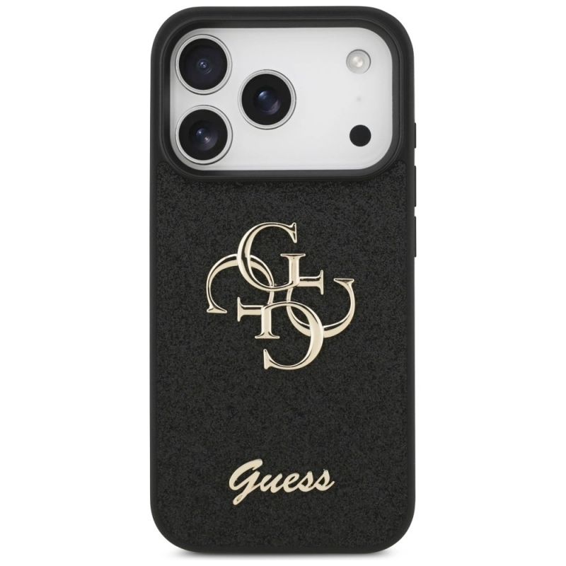 Etui Guess Fixed Glitter Big 4G na iPhone 17 Pro / 18 Pro - czarne - obrazek 3