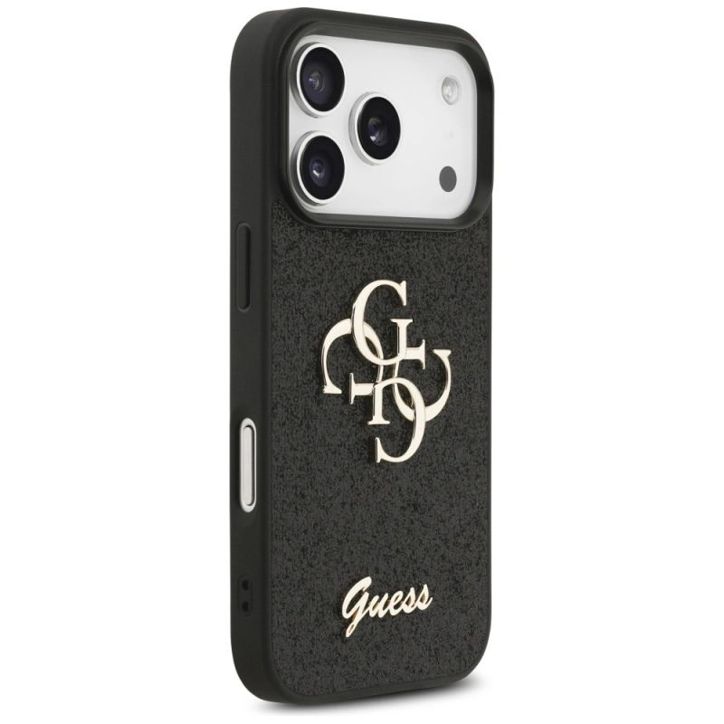 Etui Guess Fixed Glitter Big 4G na iPhone 17 Pro / 18 Pro - czarne - obrazek 4