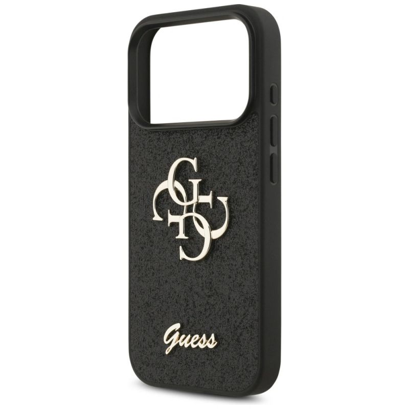 Etui Guess Fixed Glitter Big 4G na iPhone 17 Pro / 18 Pro - czarne - obrazek 6