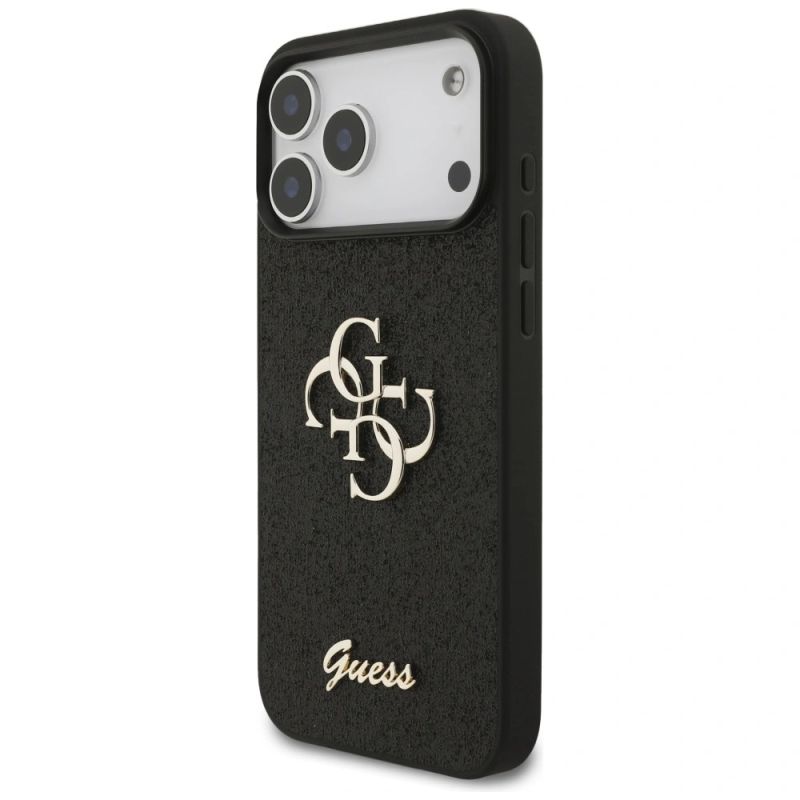 Etui Guess Fixed Glitter Big 4G na iPhone 17 Pro Max / 18 Pro Max - czarne - obrazek 2