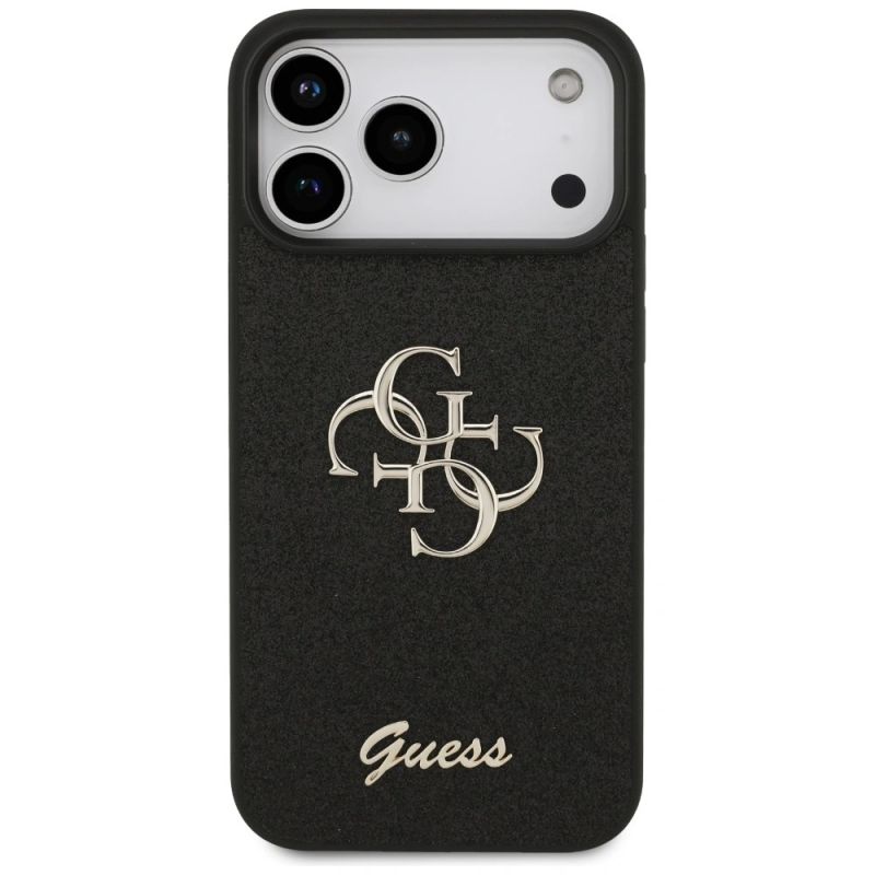 Etui Guess Fixed Glitter Big 4G na iPhone 17 Pro Max / 18 Pro Max - czarne - obrazek 3