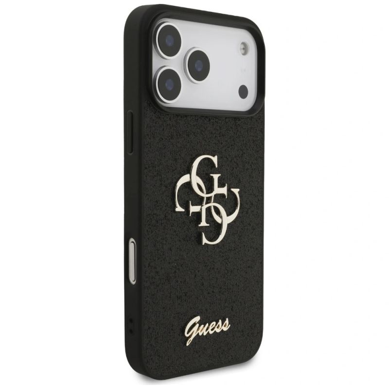 Etui Guess Fixed Glitter Big 4G na iPhone 17 Pro Max / 18 Pro Max - czarne - obrazek 4