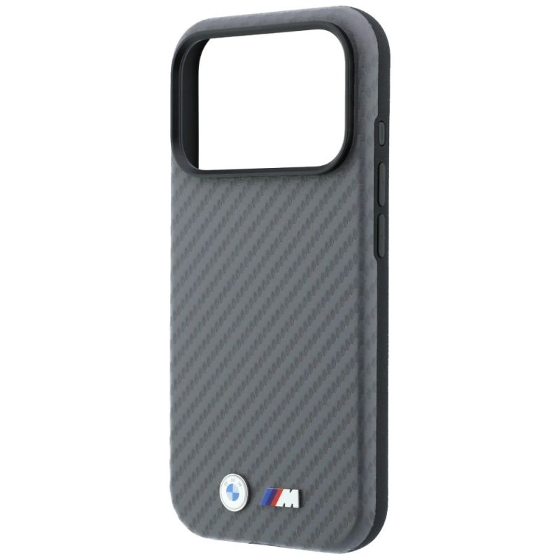 Etui BMW M Carbon Metal Logo MagSafe na iPhone 17 Pro / 18 Pro - szare - obrazek 6