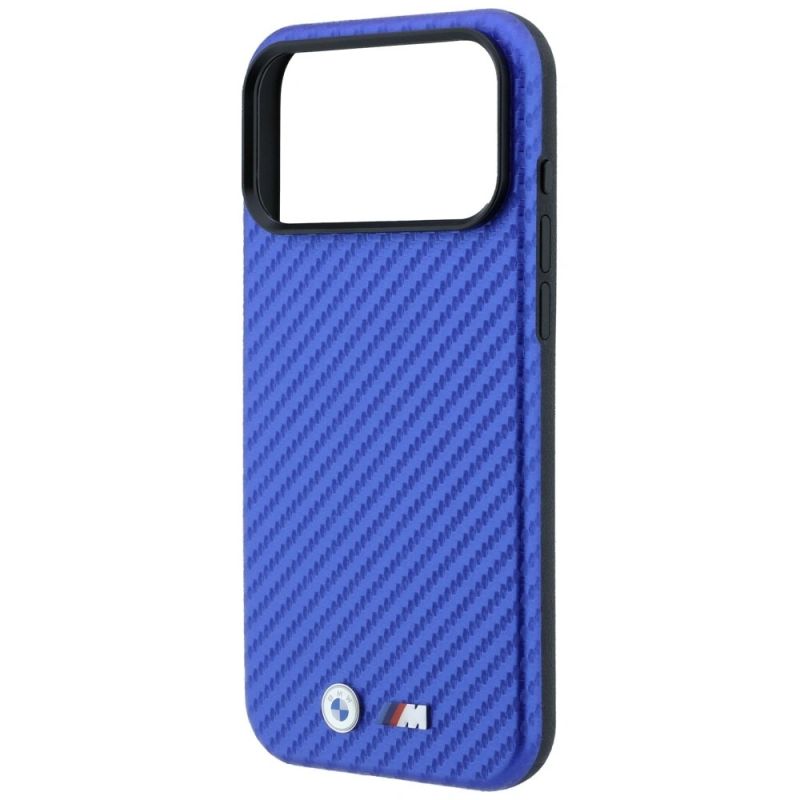 Etui BMW M Carbon Metal Logo MagSafe na iPhone 17 Pro Max / 18 Pro Max - niebieskie - obrazek 6