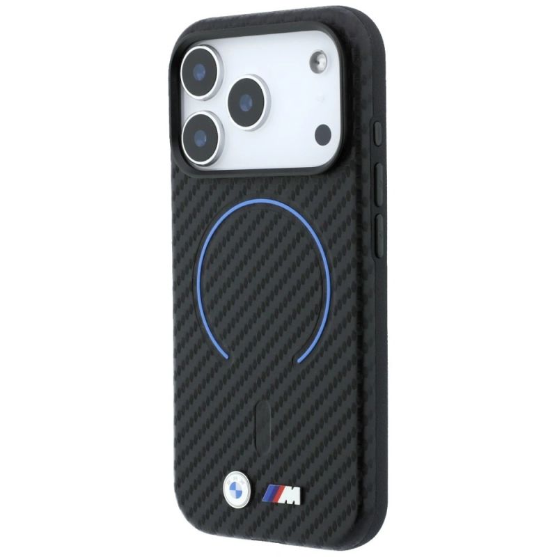 Etui BMW M Carbon Printed Ring MagSafe na iPhone 17 Pro / 18 Pro - czarne - obrazek 2