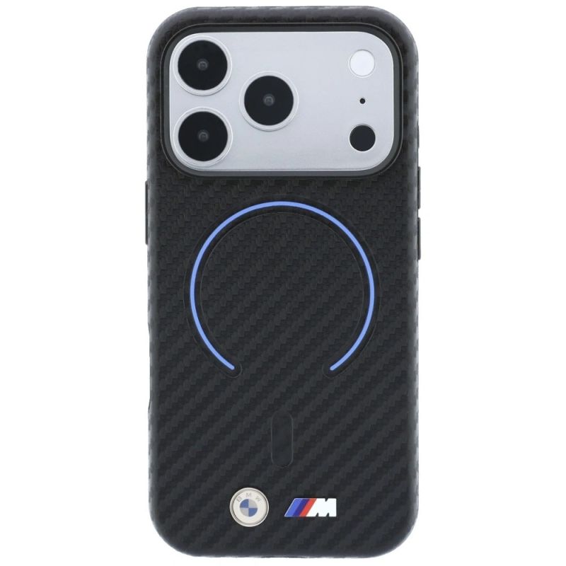 Etui BMW M Carbon Printed Ring MagSafe na iPhone 17 Pro / 18 Pro - czarne - obrazek 3