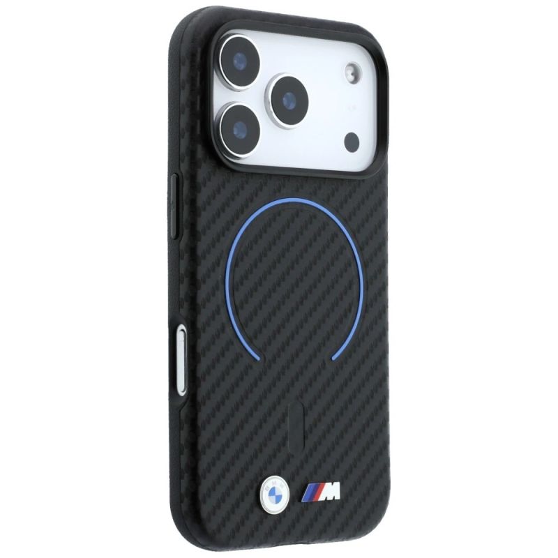 Etui BMW M Carbon Printed Ring MagSafe na iPhone 17 Pro / 18 Pro - czarne - obrazek 4