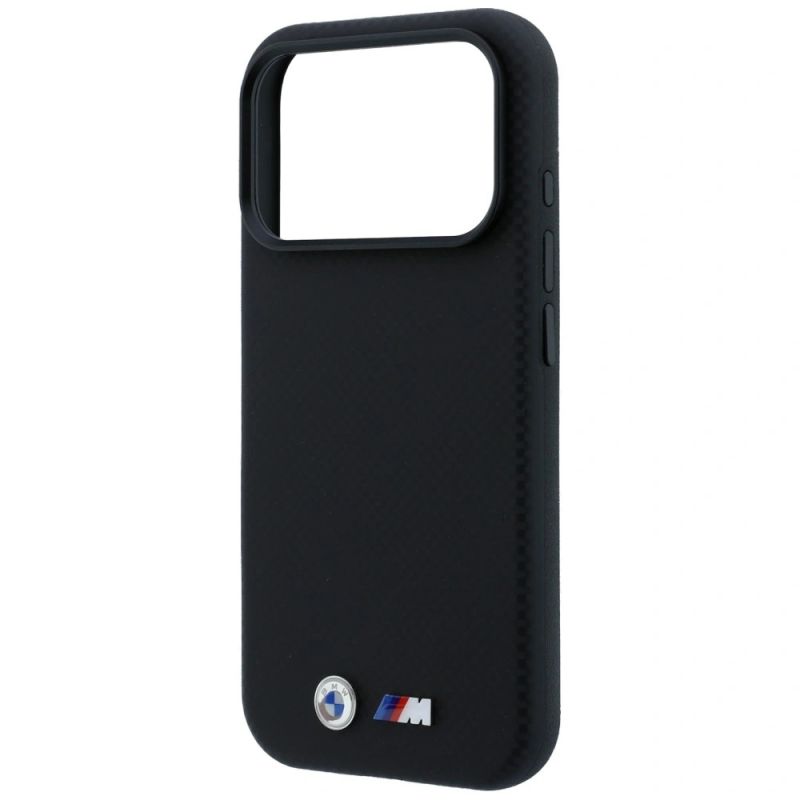 Etui BMW M Quadrille Kevlar Metal Logo MagSafe na iPhone 17 Pro Max / 18 Pro Max - czarne - obrazek 6