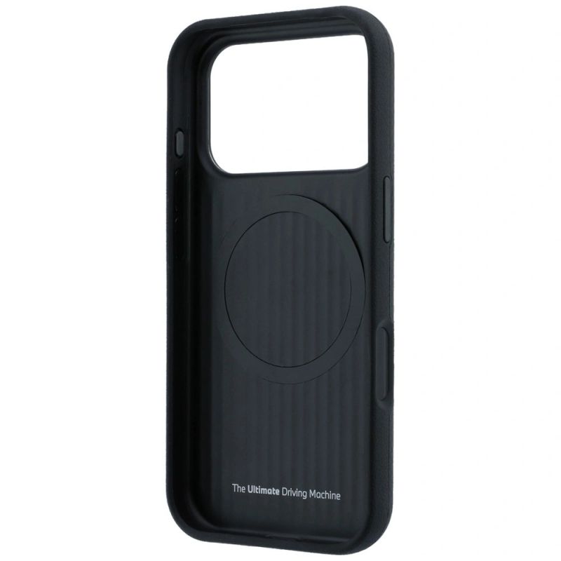 Etui BMW M Quadrille Kevlar Metal Logo MagSafe na iPhone 17 Pro Max / 18 Pro Max - czarne - obrazek 7