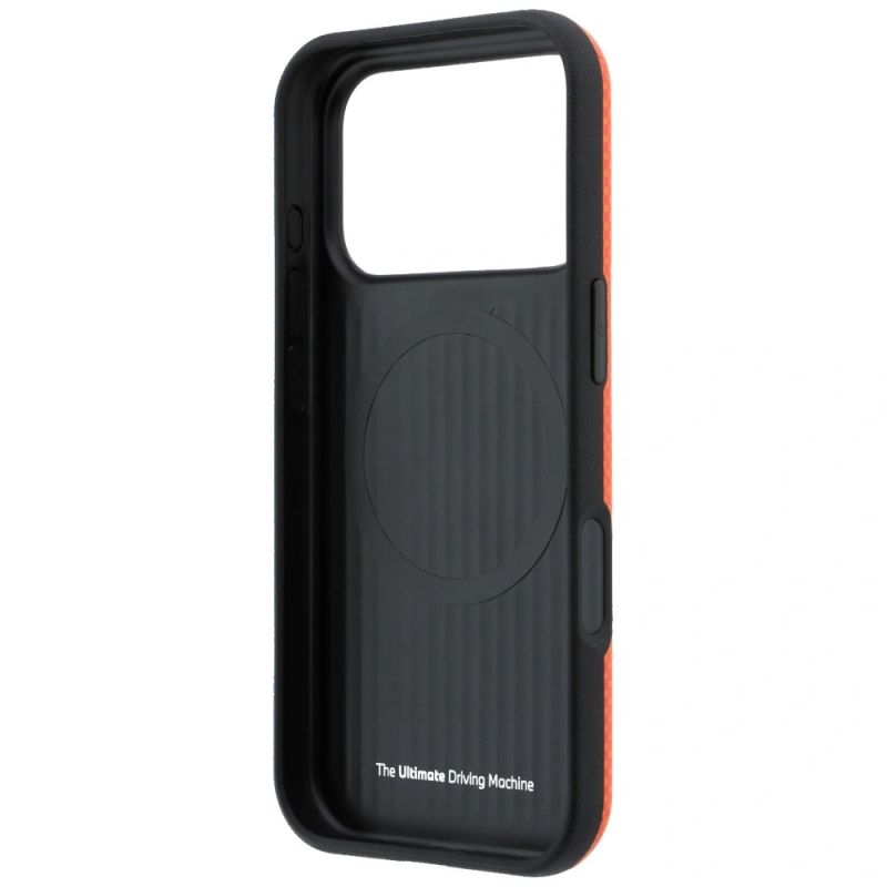Etui BMW M Quadrille Kevlar Metal Logo MagSafe na iPhone 17 Pro Max / 18 Pro Max - pomarańczowe - obrazek 7