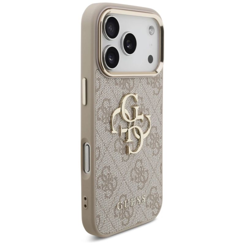 Etui Guess 4G Big 4G Classic Logo na iPhone 17 Pro / 18 Pro - różowo-złote - obrazek 4